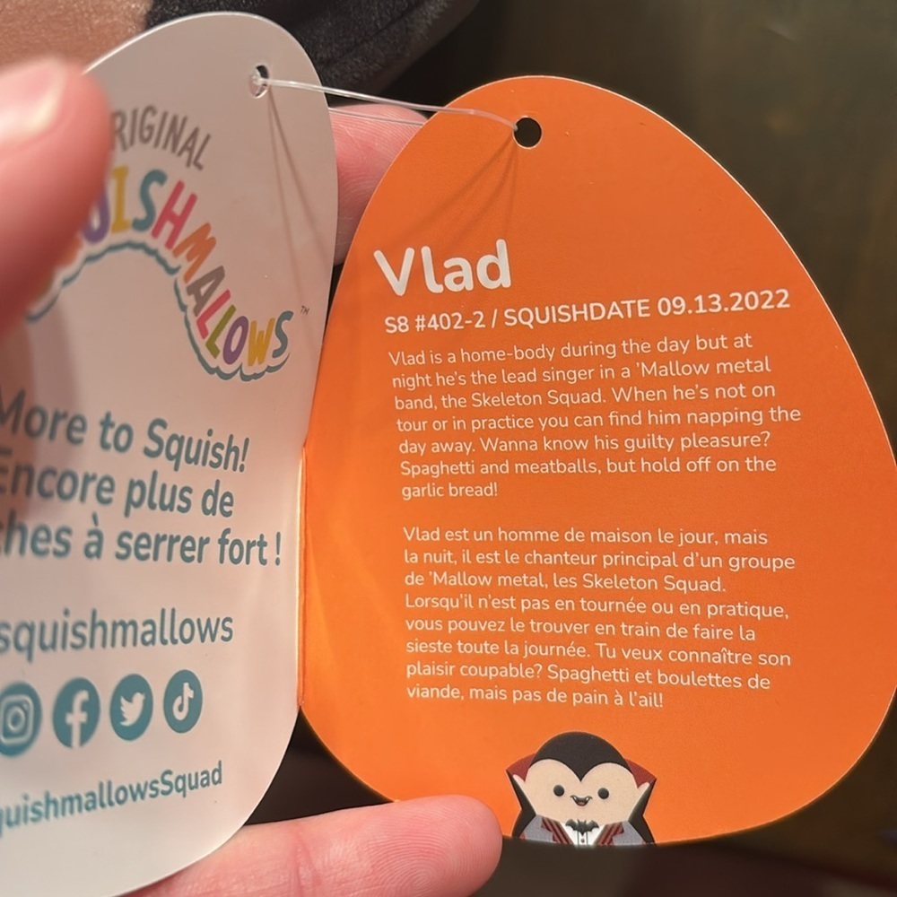 Halloween Vlad the Vampire Squishmallow Dracula - Picture 3 of 5